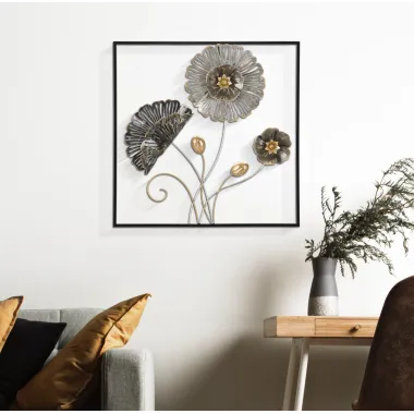 Panel ze stali kwadratowy 50x5,5x50 cm